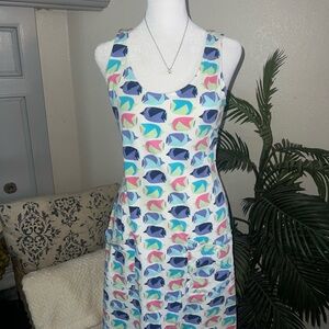 Fresh Produce USA Adorable Fish Beach Dress Size SM